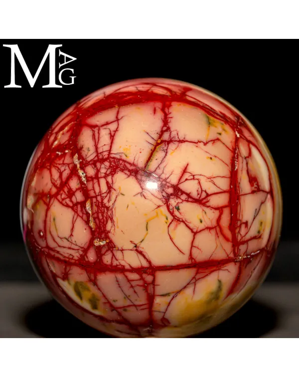 Sfera in Diaspro Mookaite Naturale – Australia O...