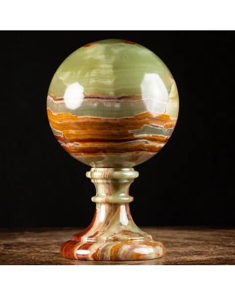 Sfera in Onice Verde