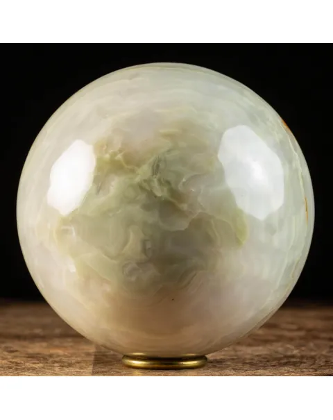 Sfera di Onice Verde di prima scelta.
