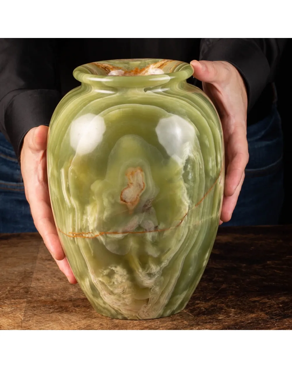 Vaso in Onice Verde