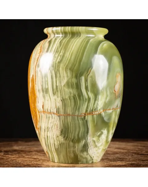Vaso in Onice Verde
