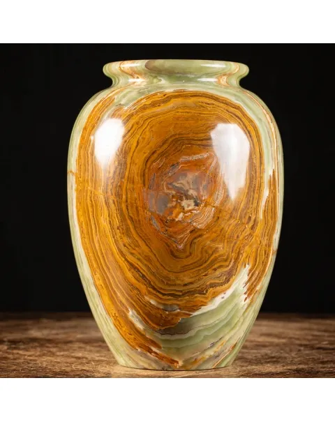 Vaso in Onice Verde