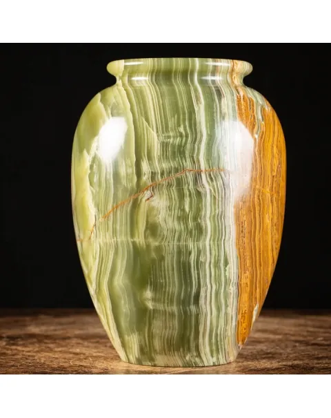 Vaso in Onice Verde