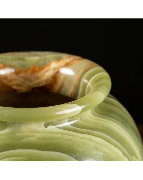 Vaso in Onice Verde
