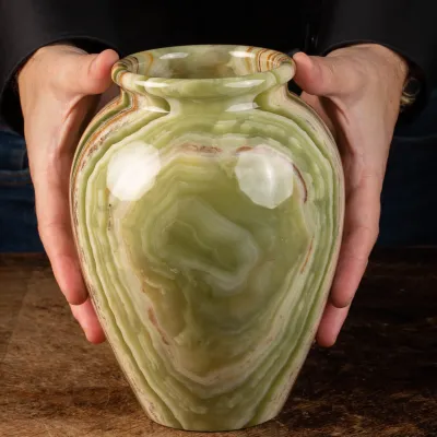 Vaso in Onice Verde