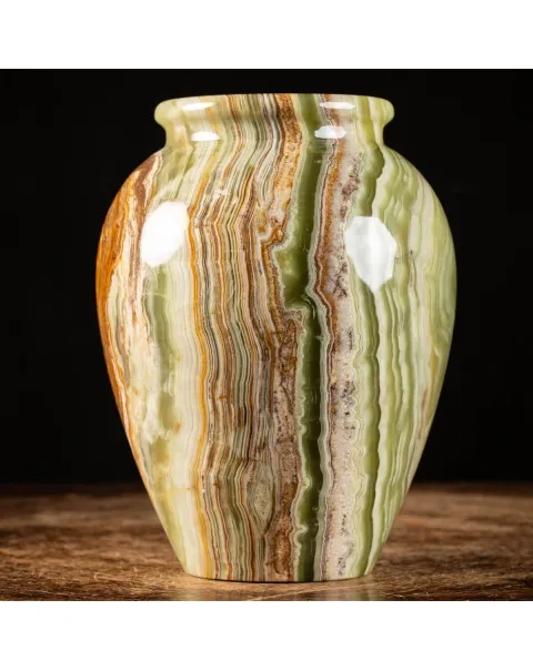 Vaso in Onice Verde