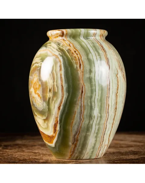 Vaso in Onice Verde