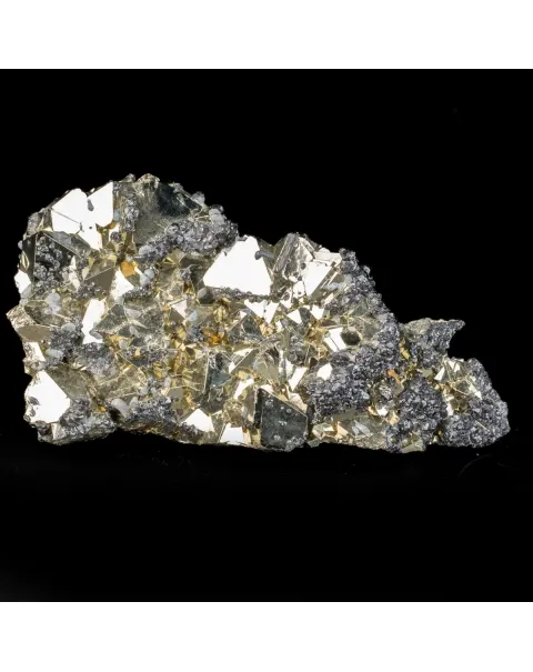 Cristalli di Pirite con Sfalerite