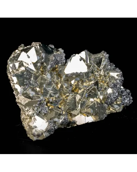 Cristalli di Pirite con Sfalerite