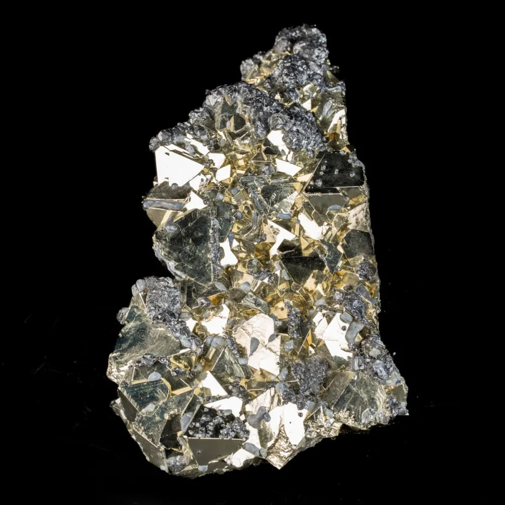 Cristalli di Pirite con Sfalerite