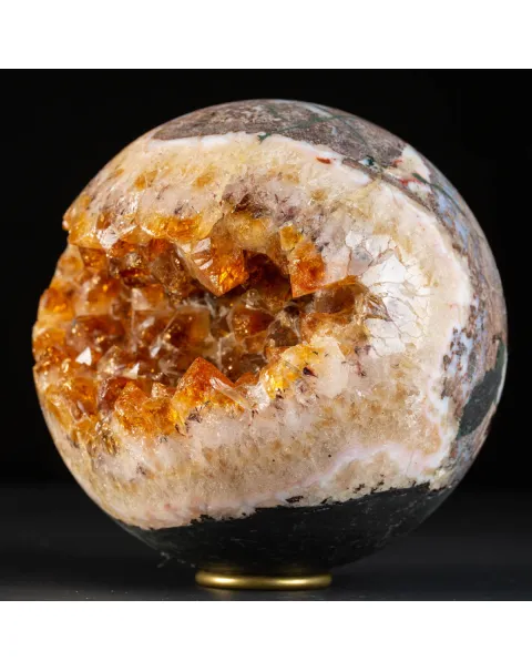Sfera di cristallo di citrino.