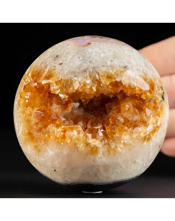 Sfera di Geode di Citrino