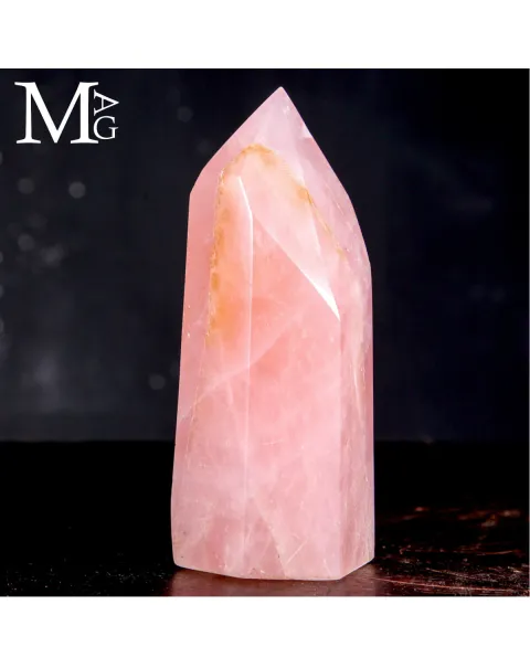 Punta in Quarzo Rosa naturale – Intaglio