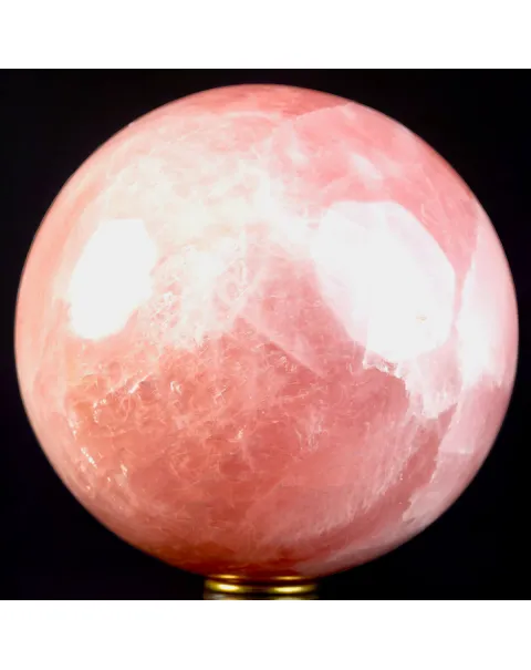 Elegante Sfera in Quarzo Rosa.