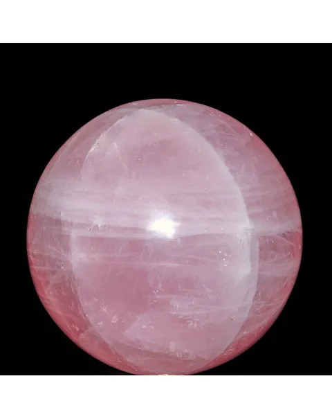 Sfera in Quarzo Rosa di Prima Scelta.