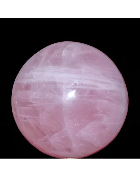 Sfera in Quarzo Rosa di Prima Scelta.