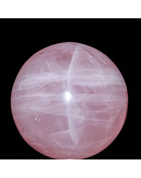 Sfera in Quarzo Rosa di Prima Scelta.