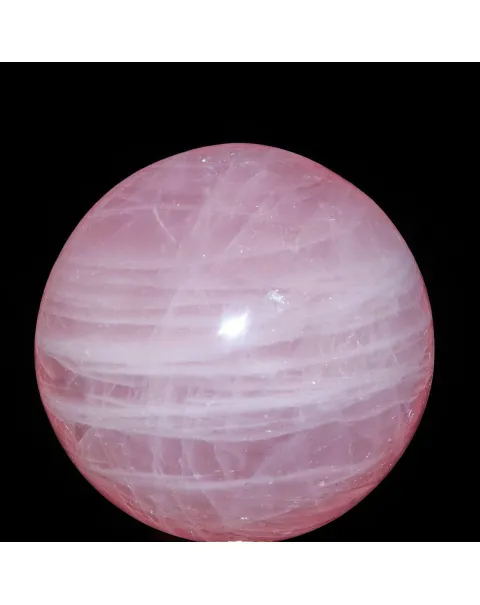 Sfera in Quarzo Rosa di Prima Scelta.