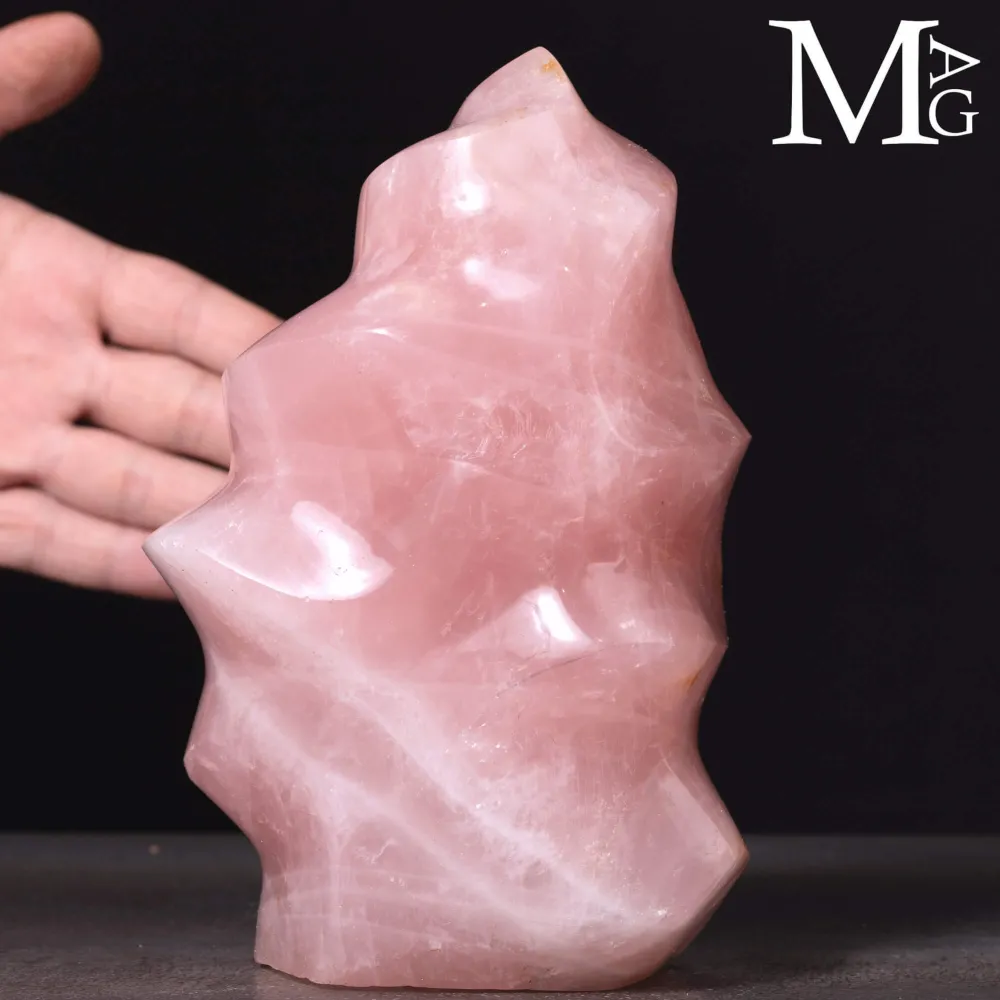 Quarzo Rosa – Intaglio a Fiamma