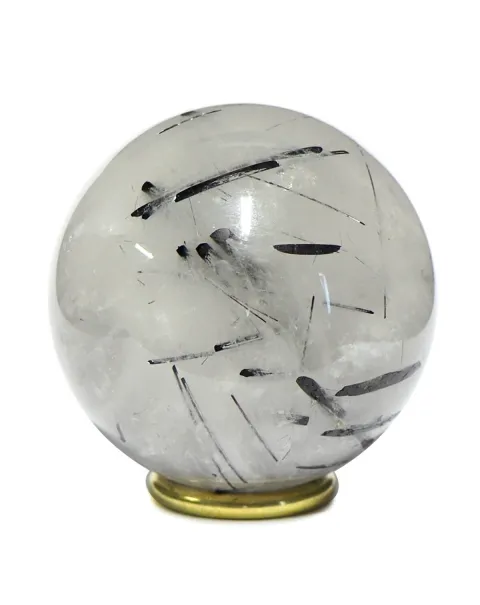 Sfera in Quarzo Tormalinato