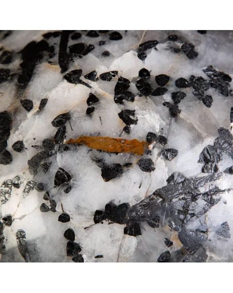 Sfera in Quarzo con tormalina nera