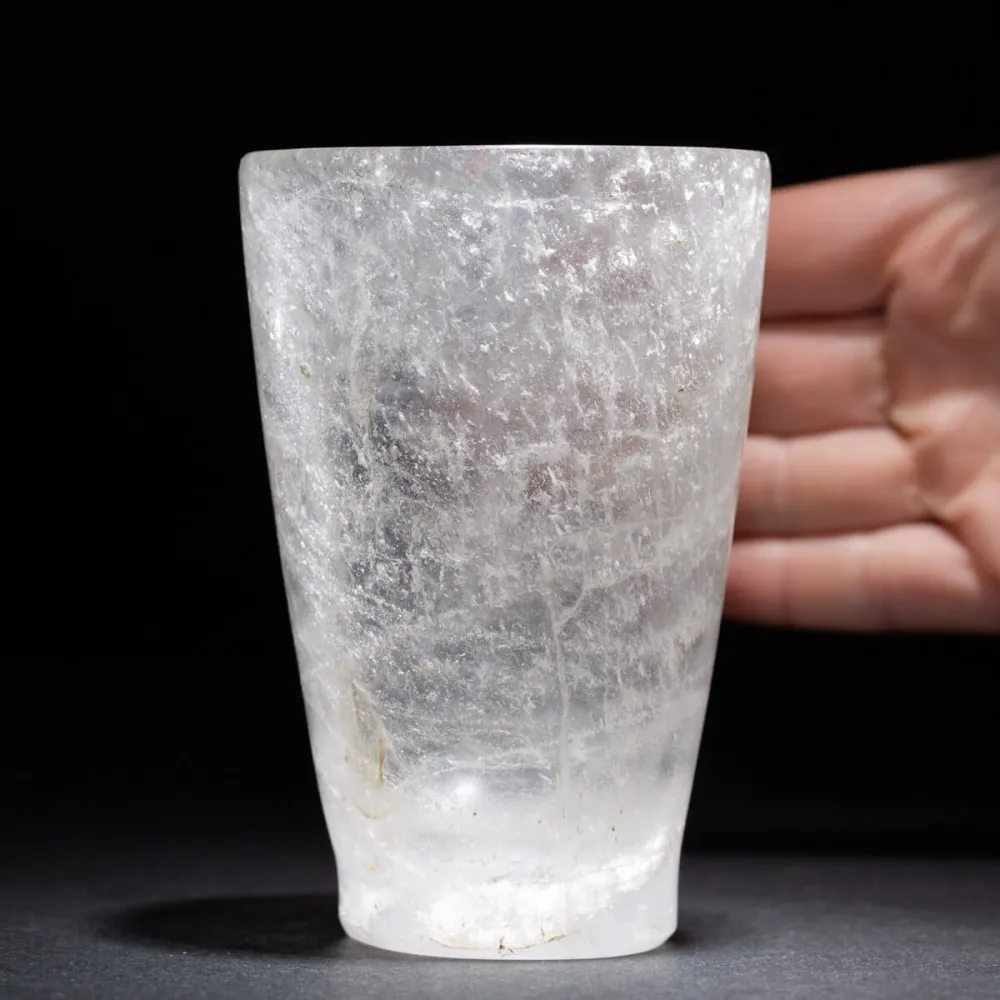 Bicchiere di Quarzo Himalayano - Energia e Purezza.