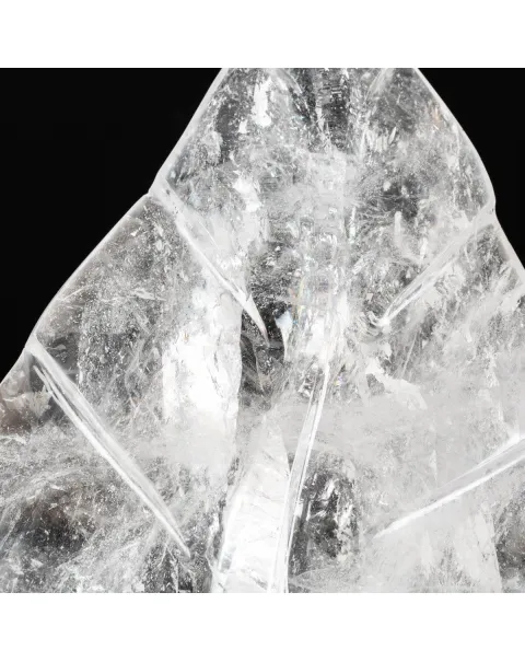 Foglia intagliata in Cristallo di Quarzo
