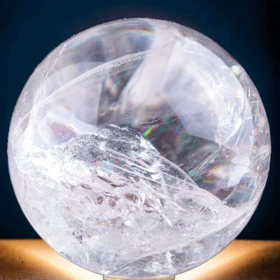 Sfera di Cristallo di Quarzo Lemuriano.