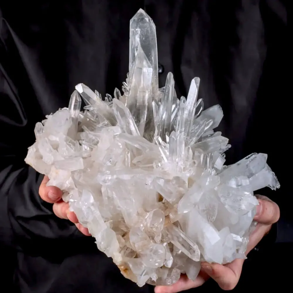 Cristalli di Quarzo Ialino e Striature Lemuriane –  Colombia