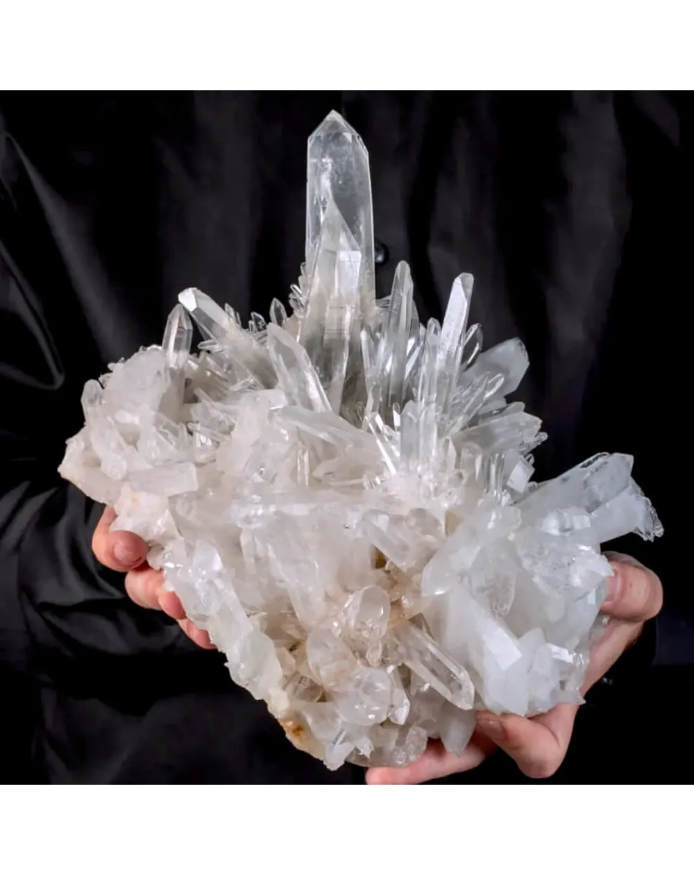 Cristalli di Quarzo Ialino e Striature Lemuriane –  Colombia
