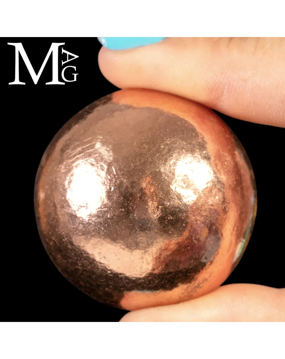 Sfera Solida in Rame Nativo – Essenza Primordiale della Terra.
