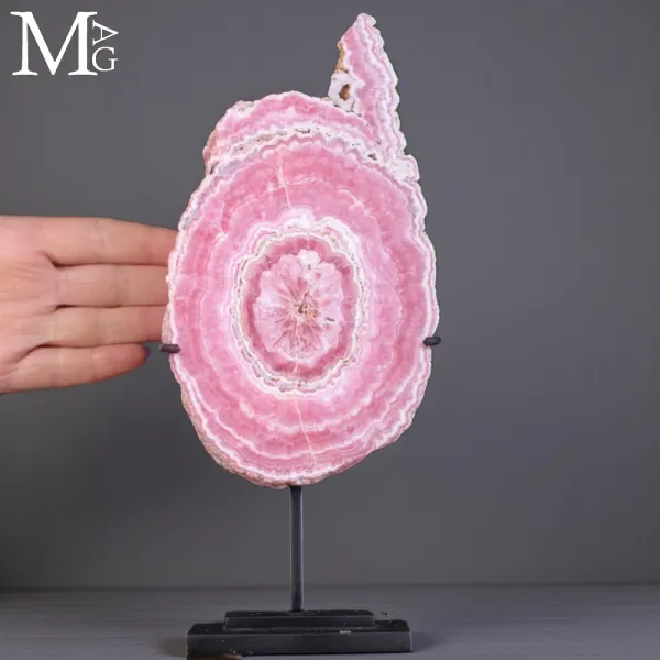 Rodocrosite: fetta di Stalactite.