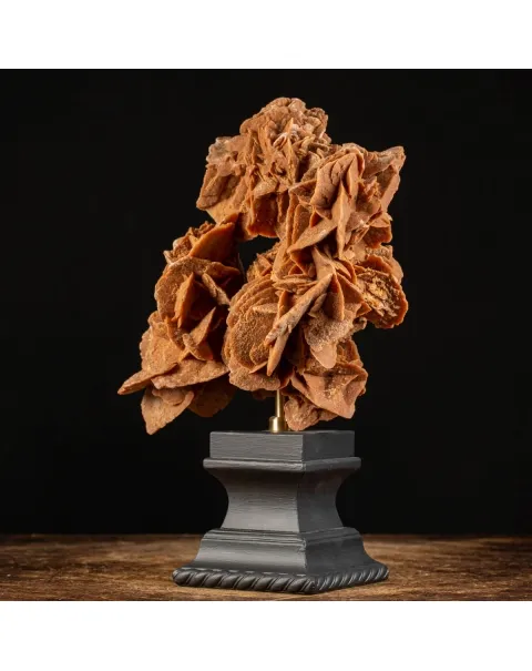 Rosa del Deserto su base di legno