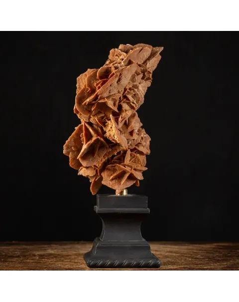 Rosa del Deserto su base di legno