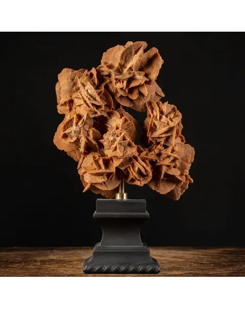 Rosa del Deserto su base di legno