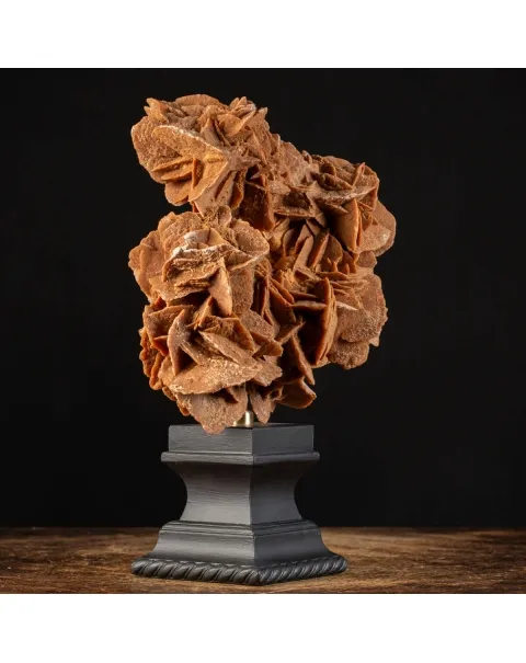 Rosa del Deserto su base di legno