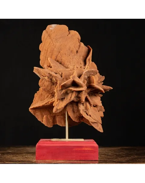 Rosa del Deserto su base di legno