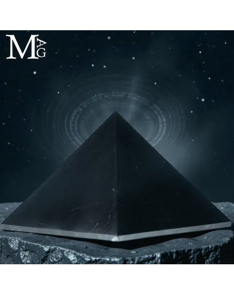 Piramide in Shungite – Monolite di Carbonio Primordiale.