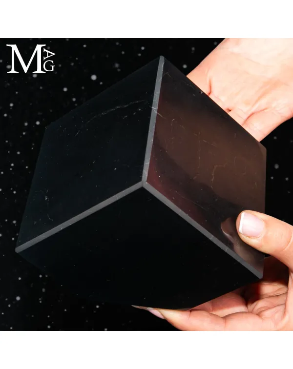 Cubo di Shungite Primordiale - Equilibrio Stabile