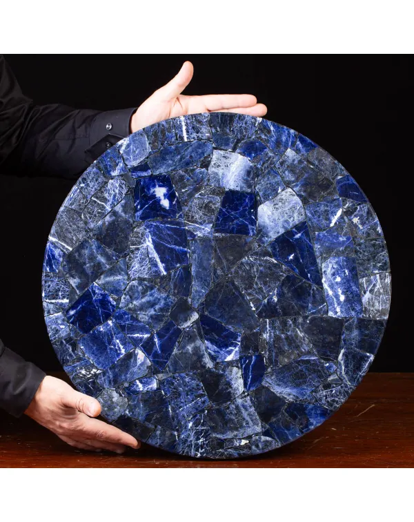 Piano per Tavolo in Sodalite Mosaico.