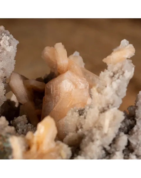 Stilbite su Quarzo