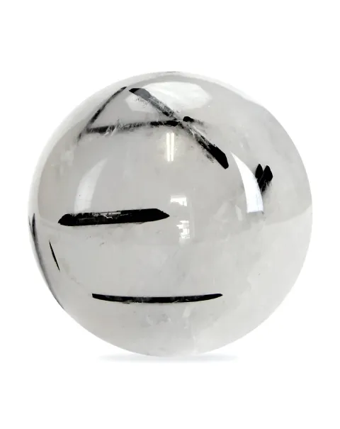 Sfera in Quarzo Tormalinato