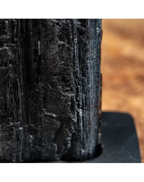 Tormalina Nera su base in Legno