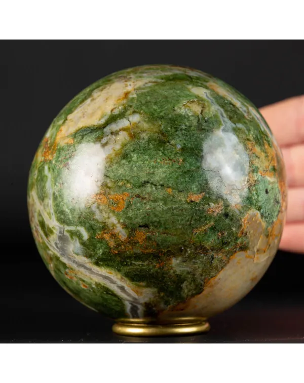 Sfera di Unakite Verde.