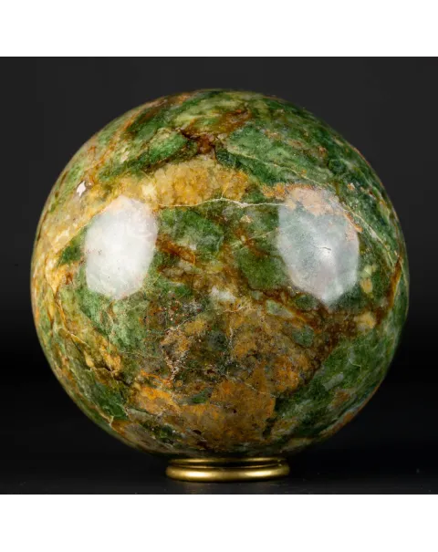 Sfera di Unakite Intagliata.