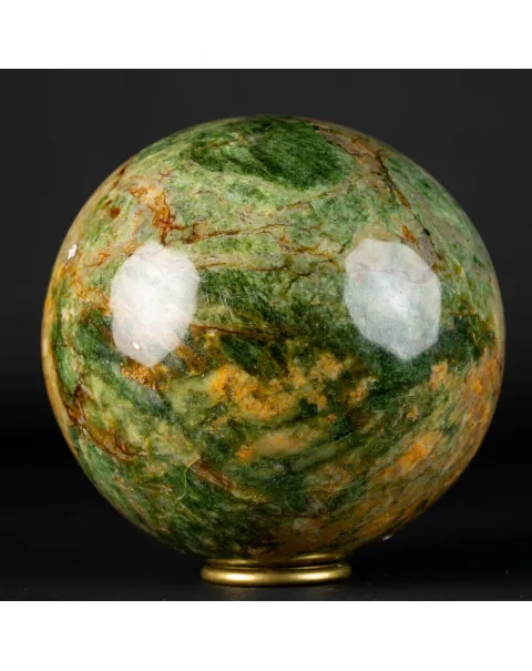 Sfera di Unakite Intagliata.