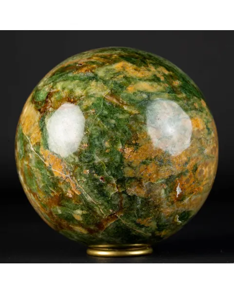 Sfera di Unakite Intagliata.