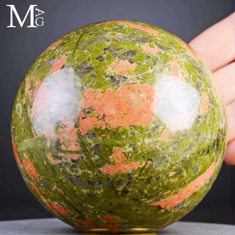 Sfera in Unakite Naturale – Epidoto e Feldspato