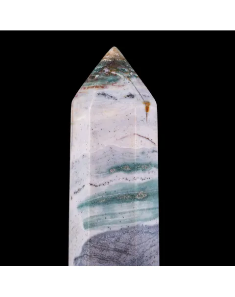 Obelisco in Wave Jasper levigato – Madagascar
