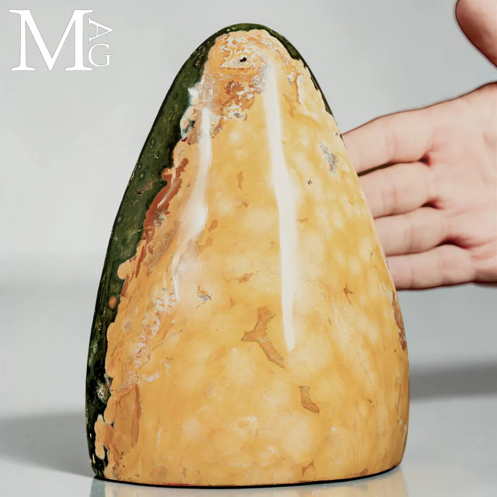Diaspro bicolore Madagascar lucido